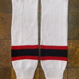 White Used Large Bauer Socks