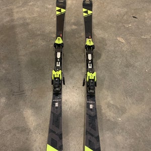 Used Fischer 165 cm Racing RC4 Race Skis With Bindings Max Din 18