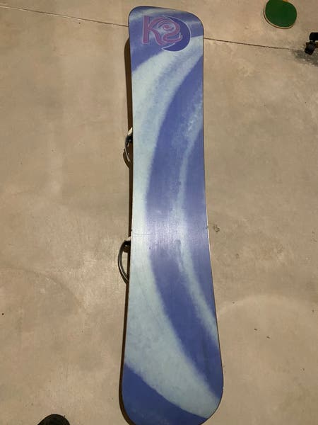 147 Cm K2 Luna Snowboard With Step In Bindings | SidelineSwap
