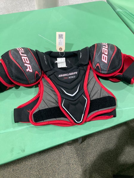 Used Junior Small Bauer Vapor X100 Shoulder Pads