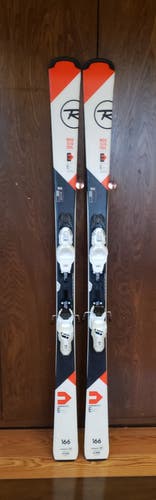 166cm ROSSIGNOL EXPERIENCE RTL USED 2018 SKIS with NEW 2021LOOK XPRESS 10 GRIP WALK BINDINGS
