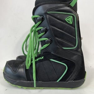 Used Firefly Green Junior 06 Boys Snowboard Boots