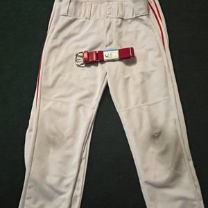 White Youth Medium Alleson Game Pants