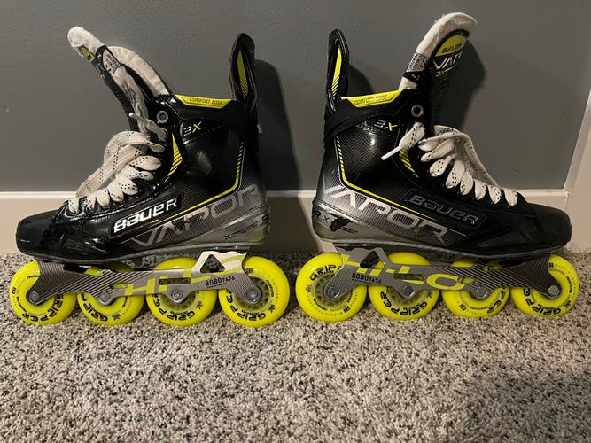 Used Bauer 3X Size 7.5  Inline Skates **BRAND NEW WHEELS**