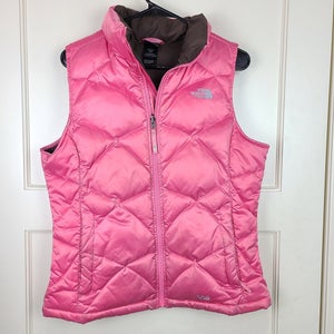 The North Face Girl's 550 Goose Down Puffer Vest Pink Size: XL (18)