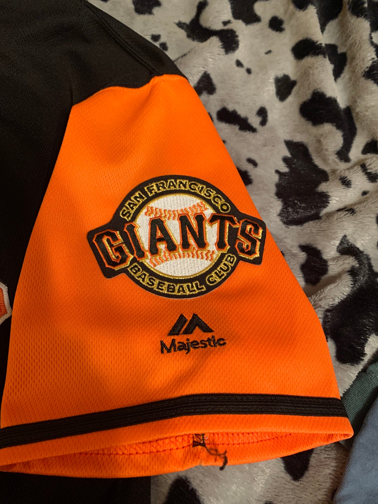 NWOT MAJESTIC MLB SAN FRANCISCO GIANTS ALTERNATE ORANGE JERSEY SIZE XL