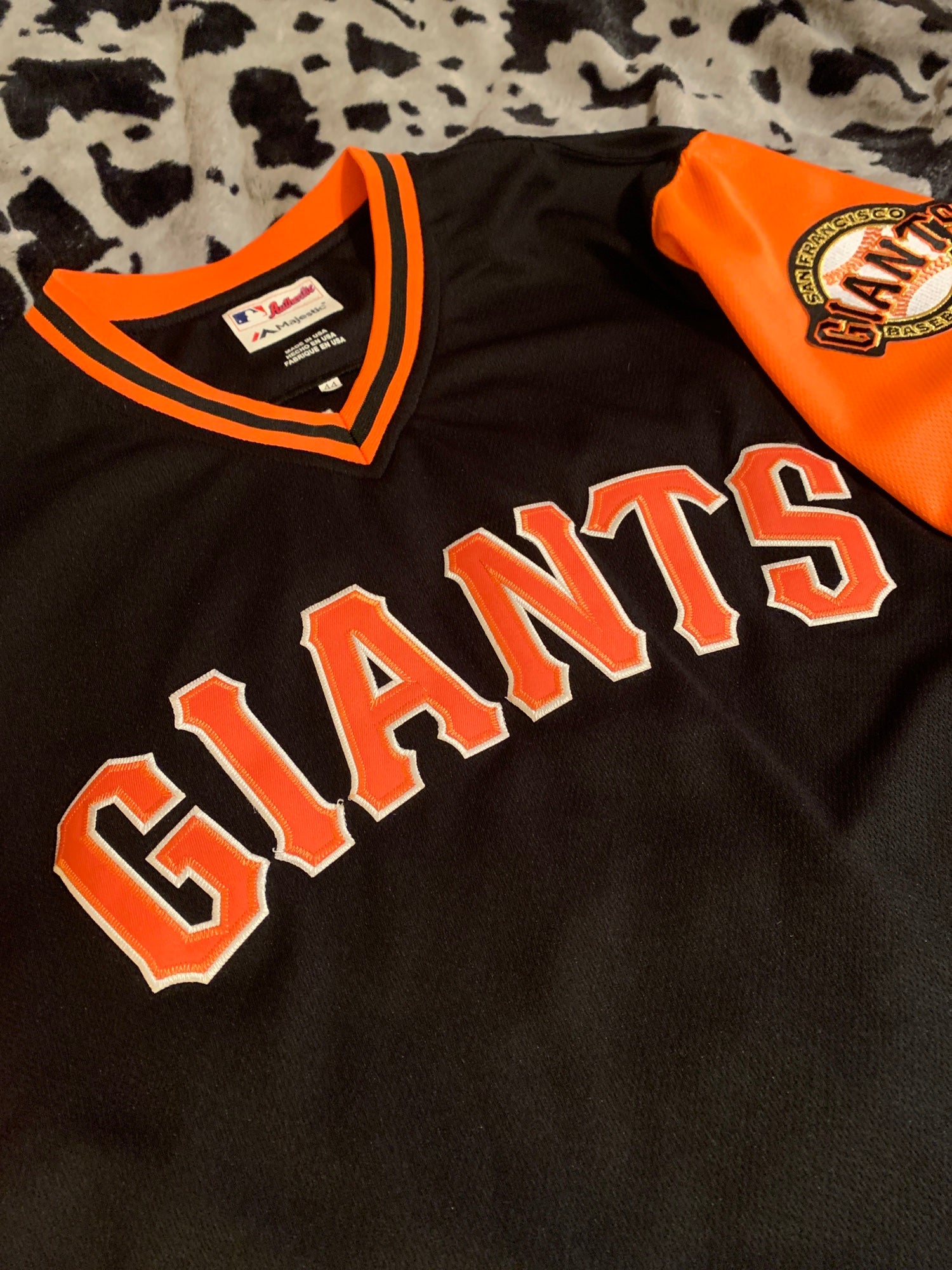 NEW MENS Genuine S.F. San Francisco GIANTS JERSEY - LARGE NWOT