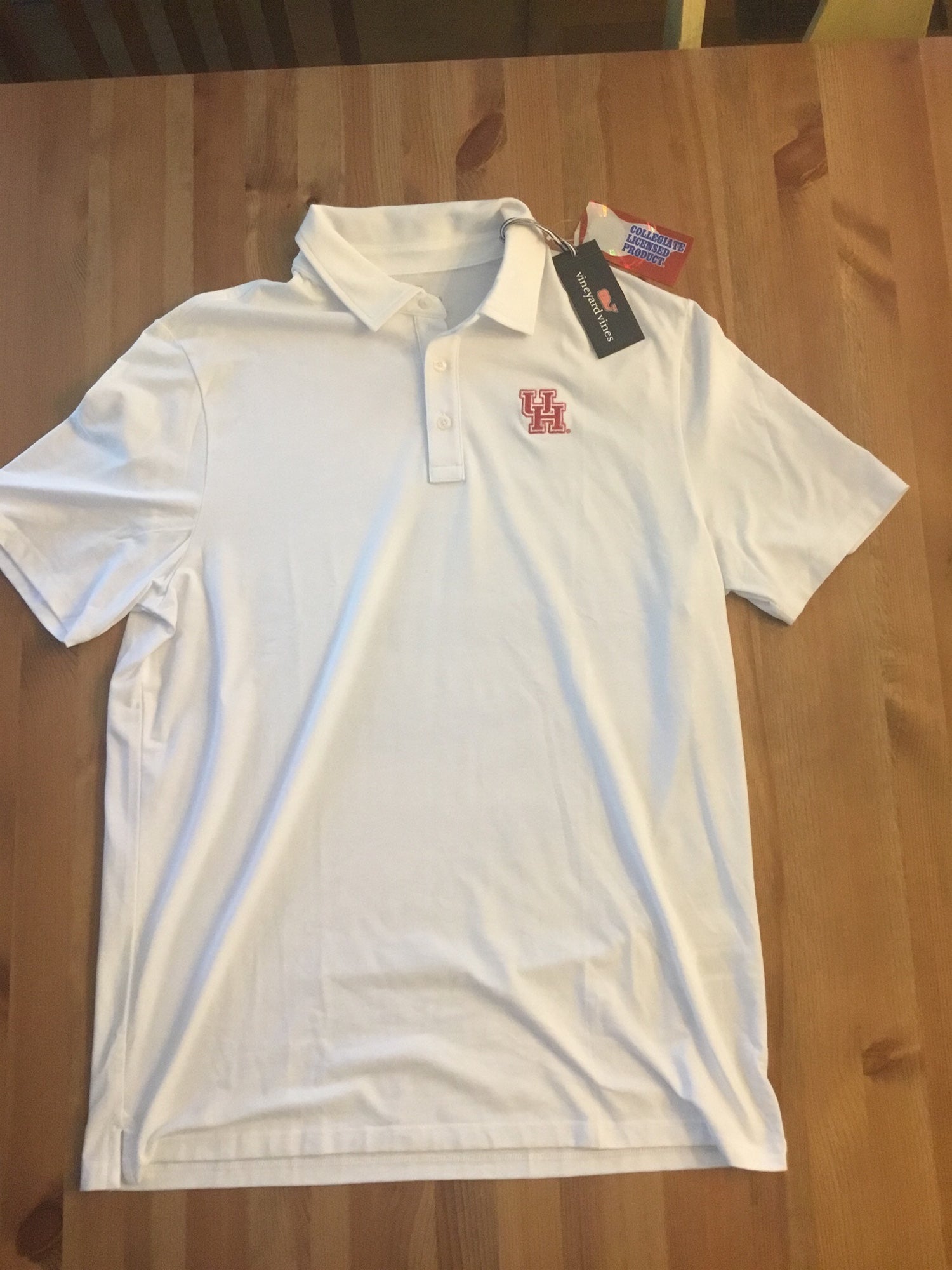 Men's Vineyard Vines White Boston College Eagles Edgartown Polo