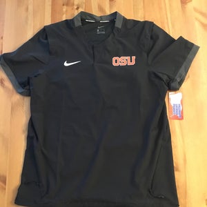 NWT Men’s large Nike OSU baseball short sleeve wind jacket BSBL