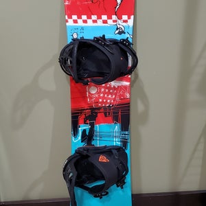 Burton Punch 130cm With Union Mini -Contact Binding  Fit 4-6
