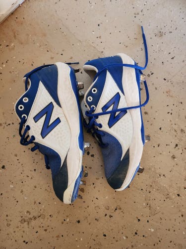 Blue Adult Used Men's Metal Size 9.5 (Women's 10.5) New Balance Low Top