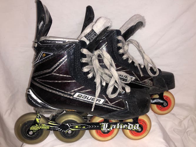 Custom Used Bauer 5.5D 1s Inline Skates