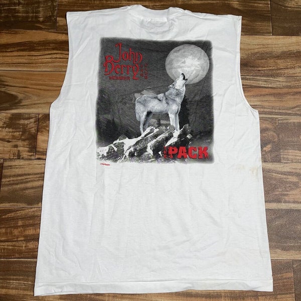 Vintage John Berry Official Fan Club Member Wolf Tank Top Country