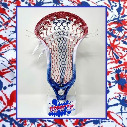 New Maverik Kinetik 2.0 Lacrosse Head - Star Spangled Splatter Dye