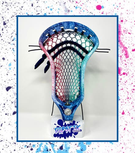 New Maverik Kinetik 2.0 Lacrosse Head - 80's Splatter Dye