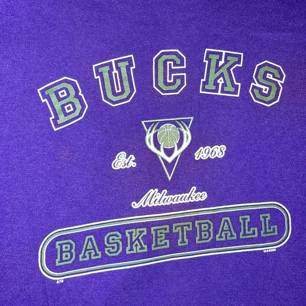 Vintage Milwaukee Bucks Jacket Mens Large Purple 90S NBA Basketball Starter  Coat