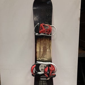 Used Ride Menace 140 Cm Men's Snowboard Combo