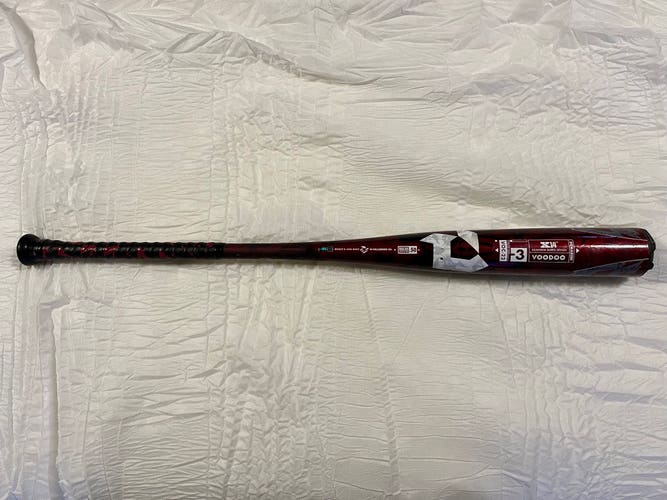 Used BBCOR Certified 2022 DeMarini Alloy Voodoo One Bat (-3) 31 oz 34"
