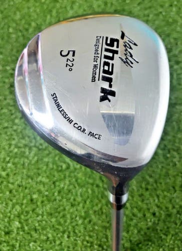 Tiger Shark Lady Shark 5 Wood 22* RH / Ladies Graphite ~41.5"/ NEW GRIP / jd5979