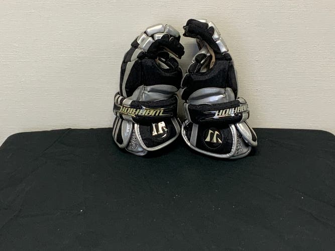 New black Player's Warrior The Shocker Lacrosse Gloves 12"