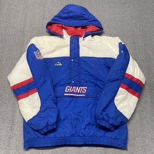 New York Giants Jacket Boys XL Youth Coat Puffer NFL Vintage 90s Winter Pullover