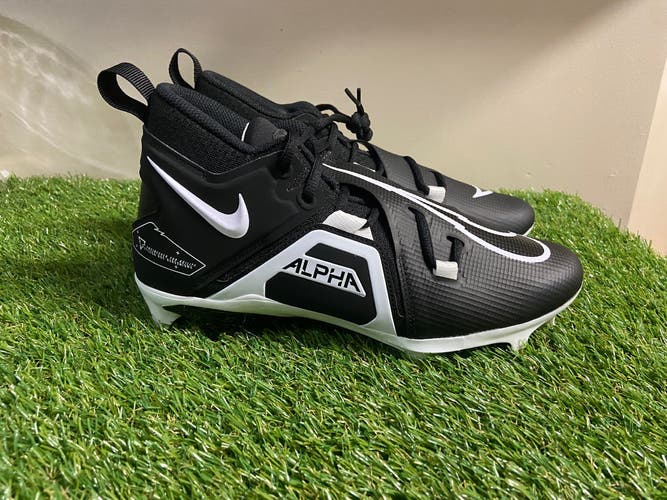 *SOLD* Men's Nike Alpha Menace Pro 3 Mid Football Cleats Black CT6649-001 Size 8.5 NEW