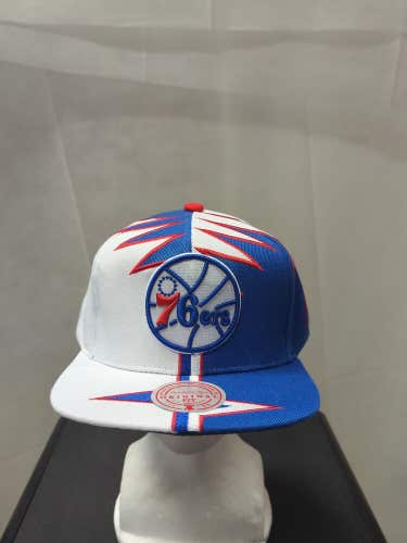 NWS Philadelphia 76ers Mitchell & Ness Shockwave Snapback Hat NBA