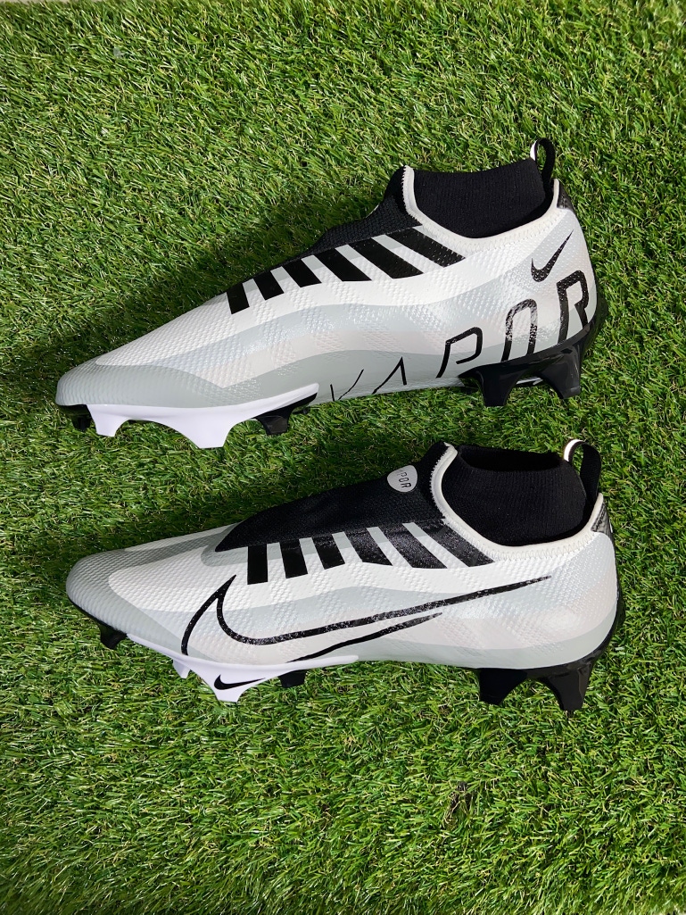 Nike Vapor Edge Pro 360 Football Cleats White Black DQ3670-100 Men Size 10 NEW