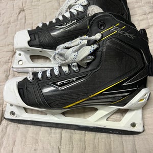 Used CCM Extra Wide Width Size 8.5 Tacks Hockey Goalie Skates
