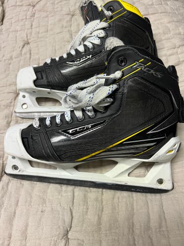 Used CCM Extra Wide Width Size 8.5 Tacks Hockey Goalie Skates