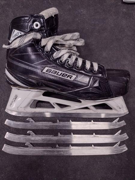 Senior Used Bauer Supreme S190 Hockey Goalie Skates Regular Width Size 7