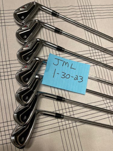 TaylorMade R9 Iron Set 4-PW KBS Tour Fst Regular Flex *Must See!