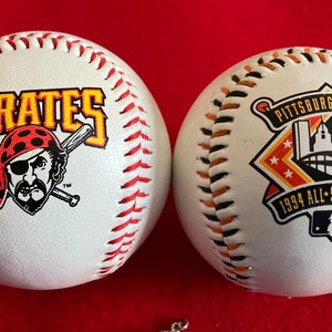 2 Pittsburgh Pirates baseballs. 1994 All Star game, logo ball