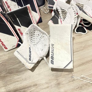 Bauer Pro Stock Mach Goalie Glove And Blocker Set