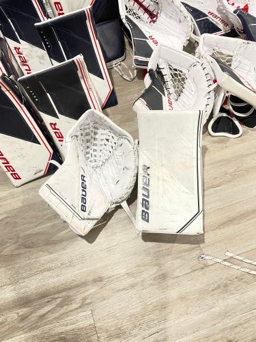 Bauer Pro Stock Mach Goalie Glove And Blocker Set