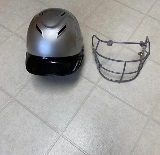 Silver Used 7 3/4 Under Armour UABH100 Batting Helmet