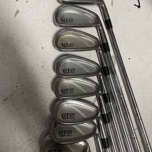Used Adams Golf Gt2 Tight Lies 4i-pw Stiff Flex Steel Shaft Iron Sets