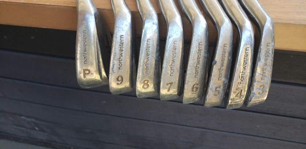 FULL SET OF8 NORTHWESTERN J C SNEAD PERSONAL MUSCLE BACK BLADE GOLF CLUBS 3-PW