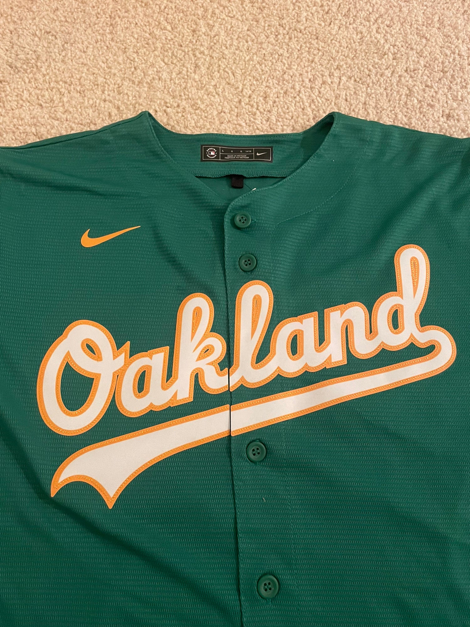 Youth Oakland Athletics Matt Olson #28 White Replica Baseball Jersey