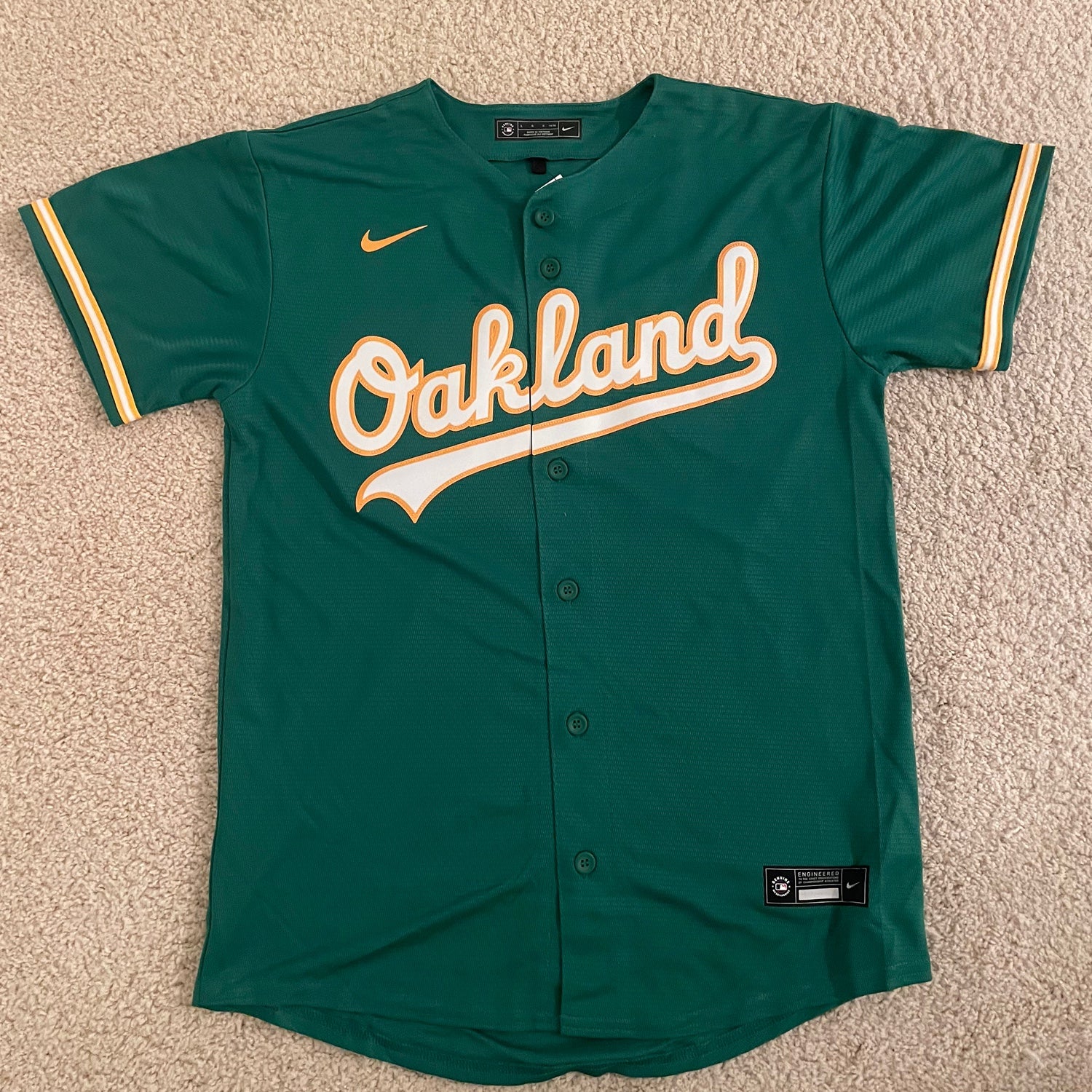 Nike MLB Youth Boys Oakland Athletics Matt Olson White Baseball Jersey NWT  S-XL