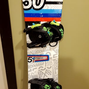 Used Kid's 5150 Snowboard With Bindings Directional Twin