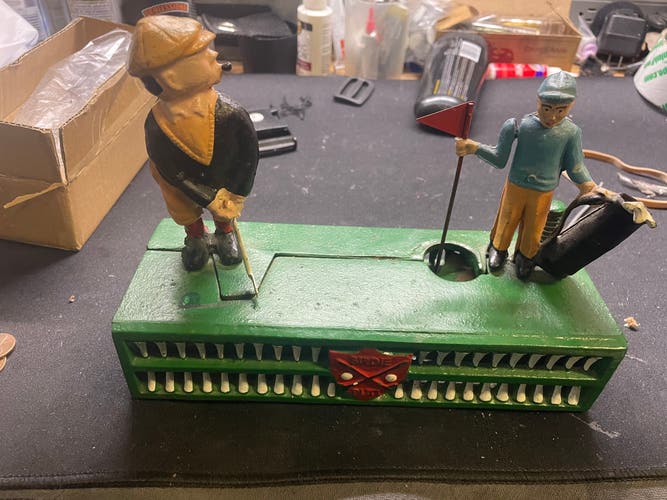 Vintage Golf Cast Iron Home Decor