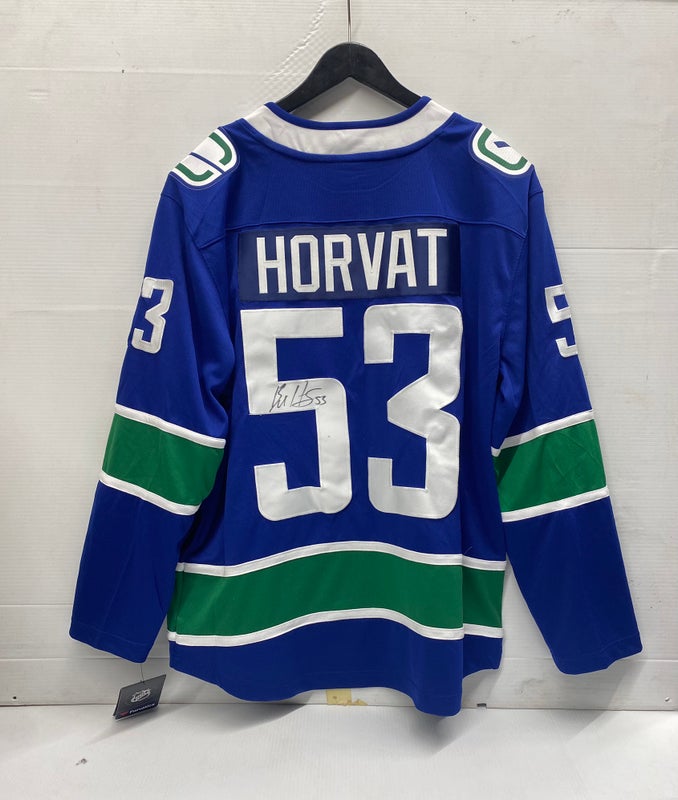 Bo Horvat Vancouver Canucks #53 Blue Kids Youth 4-20 Home Premier Jersey