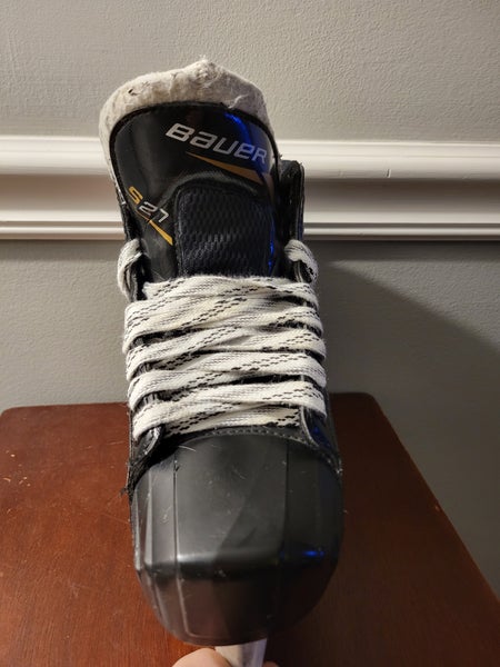Junior Used Bauer Supreme S27 Hockey Goalie Skates Regular Width Size 3.5