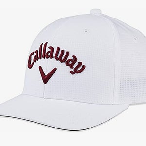 NEW 2023 Callaway Performance Pro White/Cardinal Adjustable Golf Hat/Cap