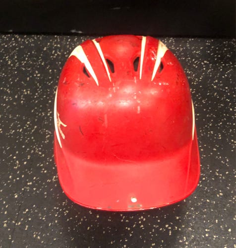 Mizuno Used Red Batting Helmet
