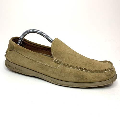 Tommy Bahama Suede Slip On Loafers TB-283 07-Sand Brown Tan Shoes Sz 9 M