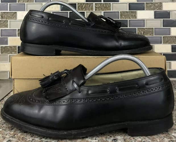The Florsheim Shoe Imperial Comfortech Black Leather Tassel Loafers 7.5 3E