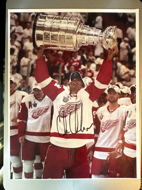 Chris Chelios Red Wings signed 8x10 photo