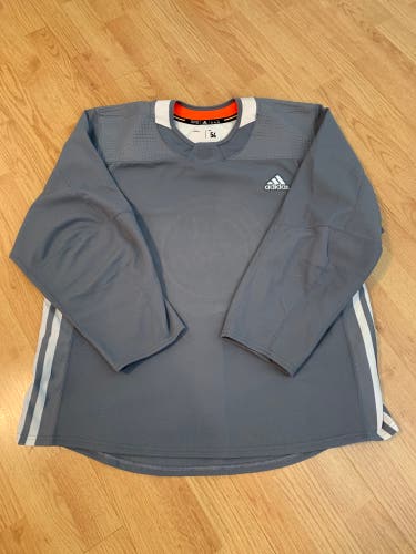 RARE Size 54 Made in Canada Adidas Practice Jersey Gray